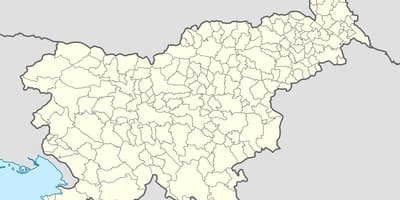 Slovenië locatie op de kaart
