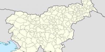 Slovenië locatie op de kaart