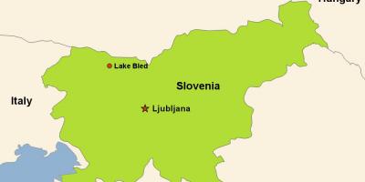 Kaart van ljubljana Slovenië
